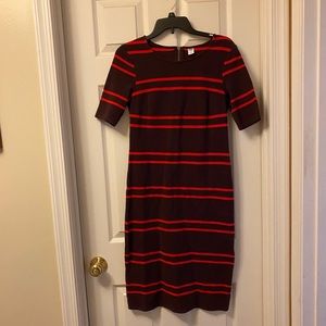 Old Navy Striped Knee Length/Midi Dress